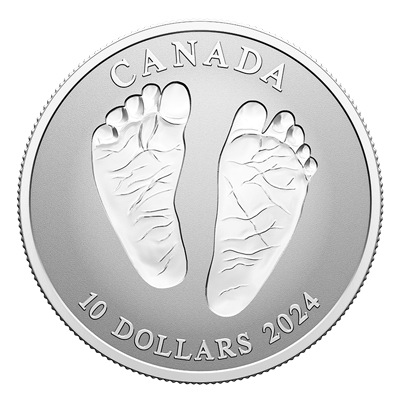 A picture of a 2024 $10 Fine Silver Coin - Welcome to the World